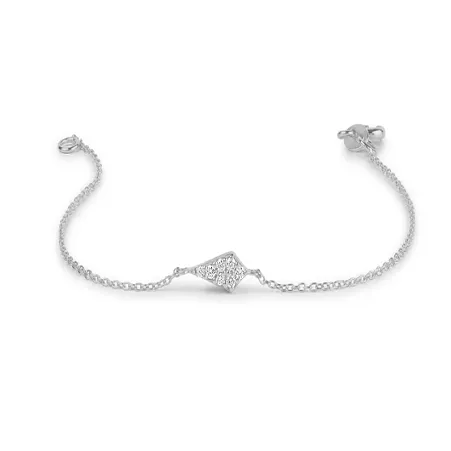 0.10CTW Moissanite Pave Chain Diamond Bracelet