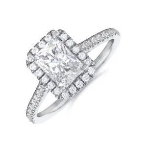 0.25ct Willow Radiant Cut Diamond Solitaire Engagement Ring | Platinum