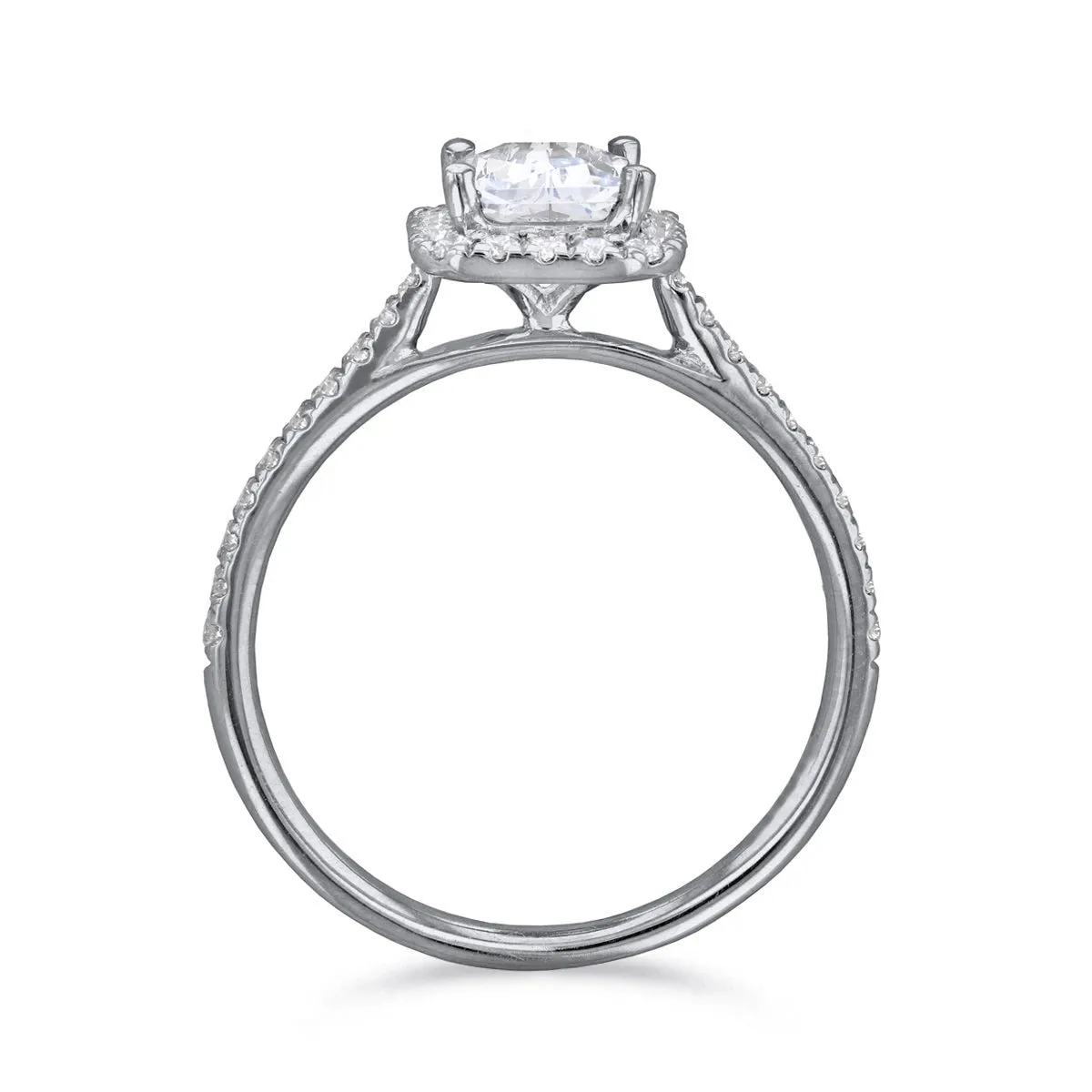 0.25ct Willow Radiant Cut Diamond Solitaire Engagement Ring | Platinum