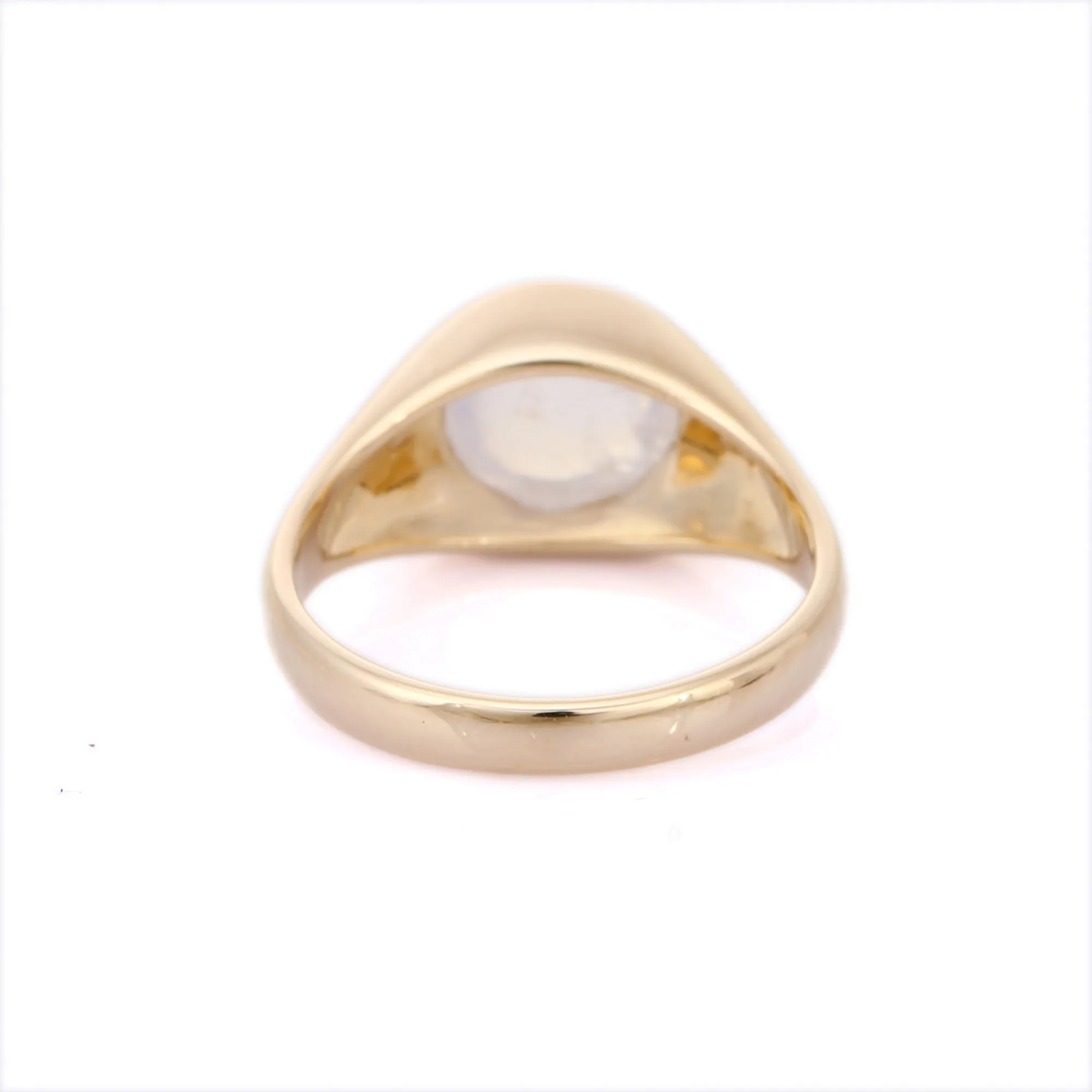 14K Rainbow Moonstone Gold Ring