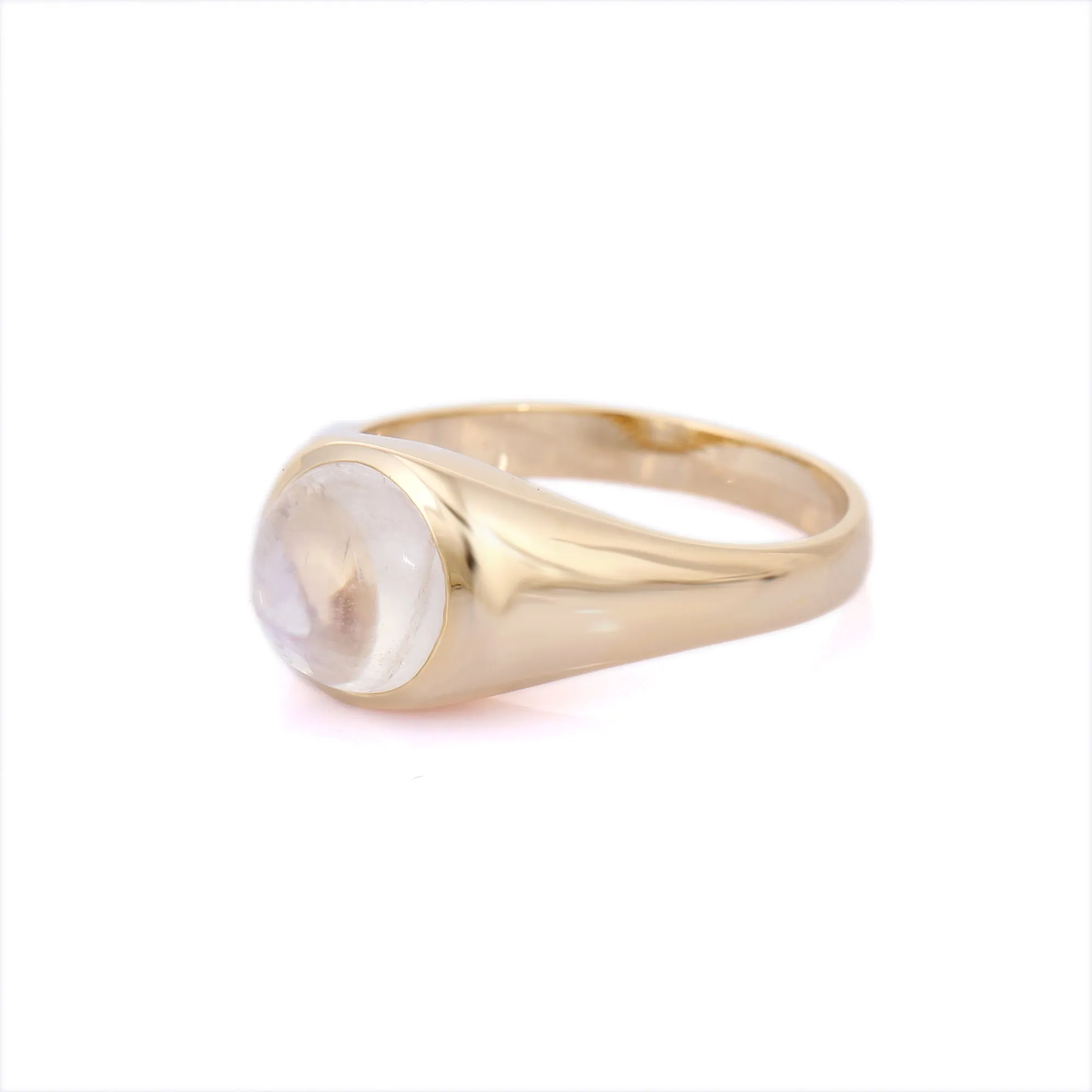 14K Rainbow Moonstone Gold Ring