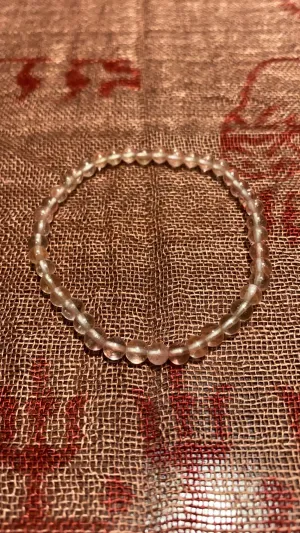 4MM Cherry Quartz Bead Bracelet