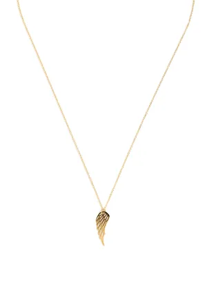 9 Carat Gold Angel Wing Necklace, Yellow Gold