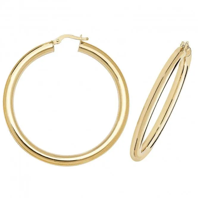 9ct Yellow Gold Hoop Earrings ER1004