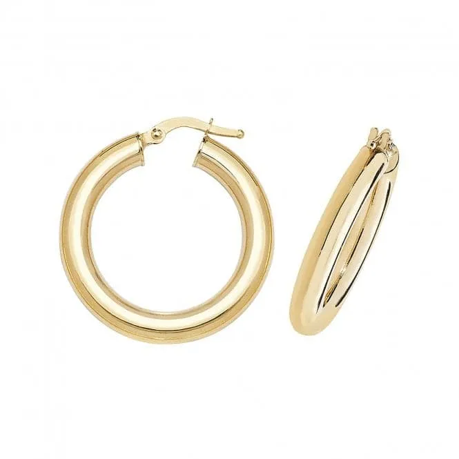 9ct Yellow Gold Hoop Earrings ER1004