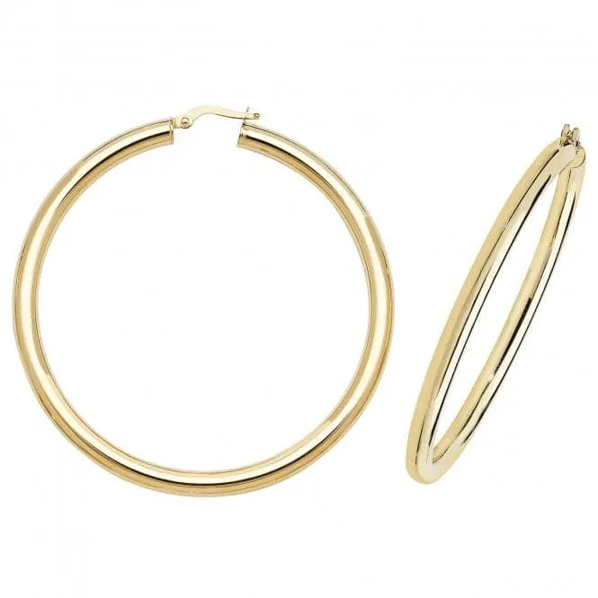 9ct Yellow Gold Hoop Earrings ER1004