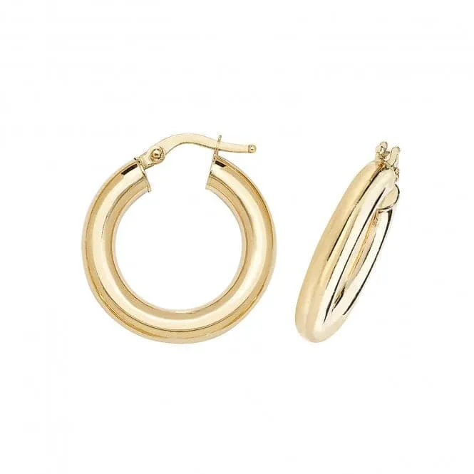 9ct Yellow Gold Hoop Earrings ER1004