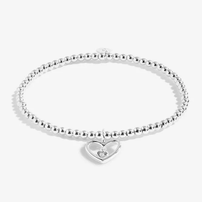 A Little Family First Silver 17.5cm Stretch Bracelet 5234