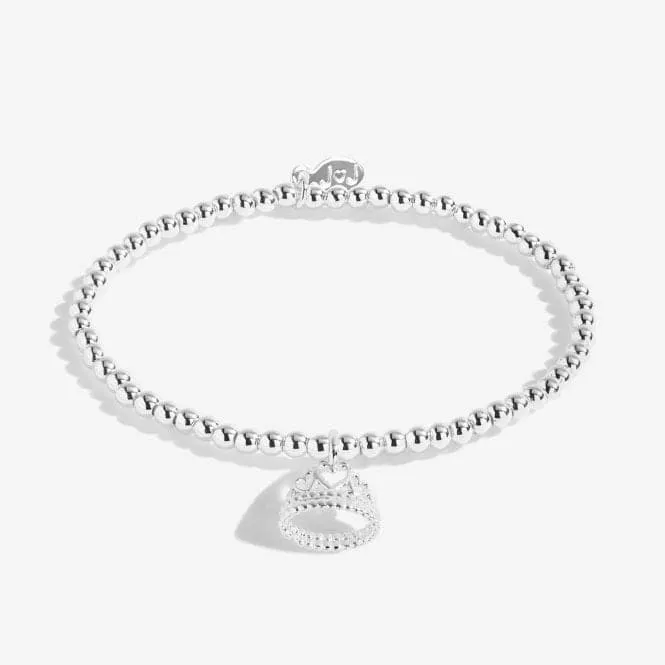 A Little Princess Silver 15.5cm Stretch Bracelet C559