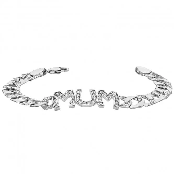 Acotis Silver Bracelet Mum Zirconia G2608