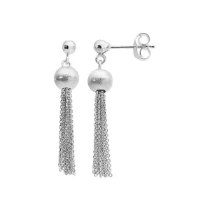 Acotis Silver Earrings Tassel Dangle G51112