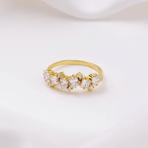 Aurora Pave Gold Ring