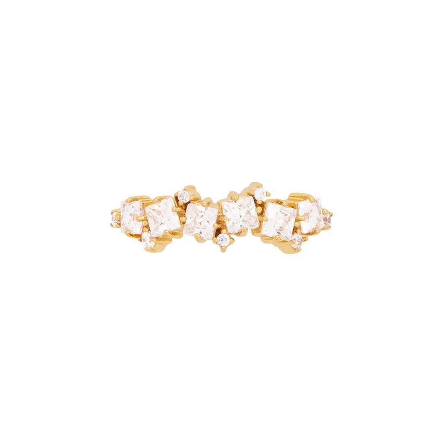 Aurora Pave Gold Ring