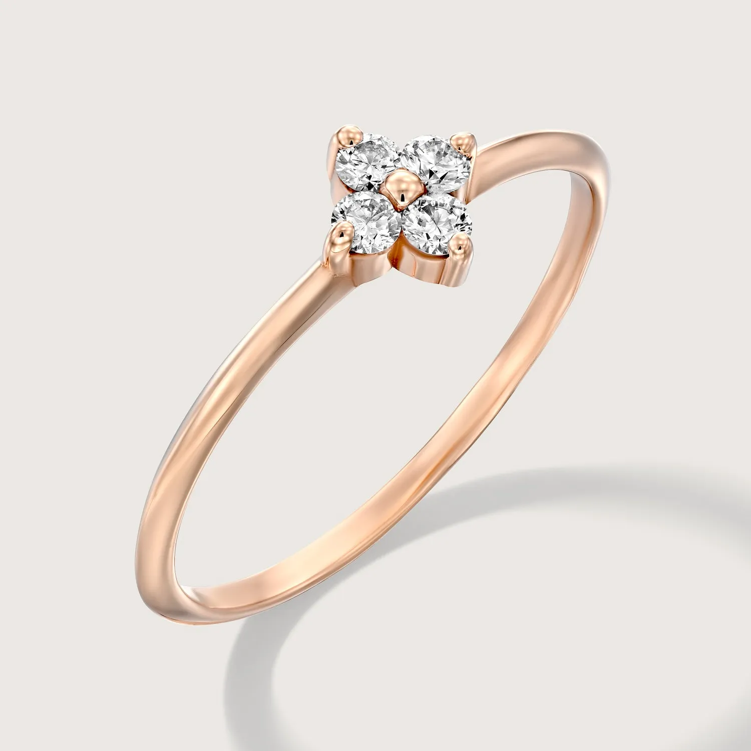 Beth Gold Ring With White Diamonds