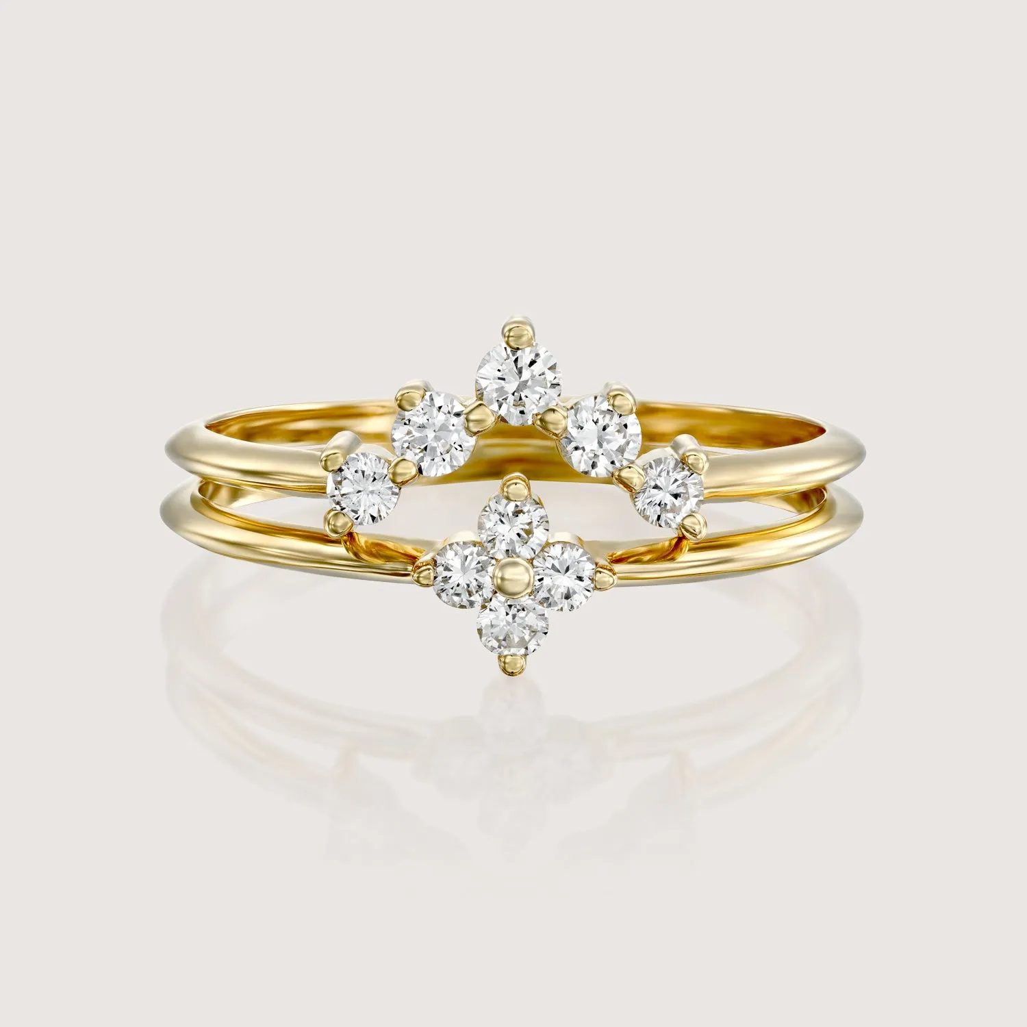 Beth Gold Ring With White Diamonds