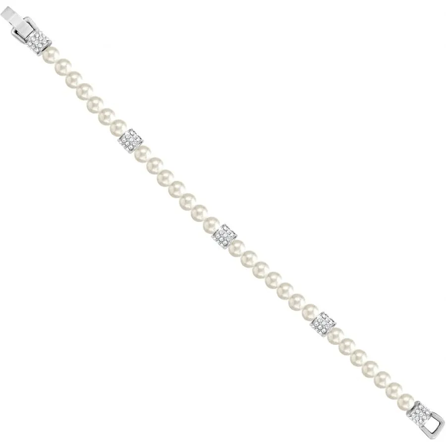 Brighton | Meridian Petite Silver Tone Pearl Bracelet