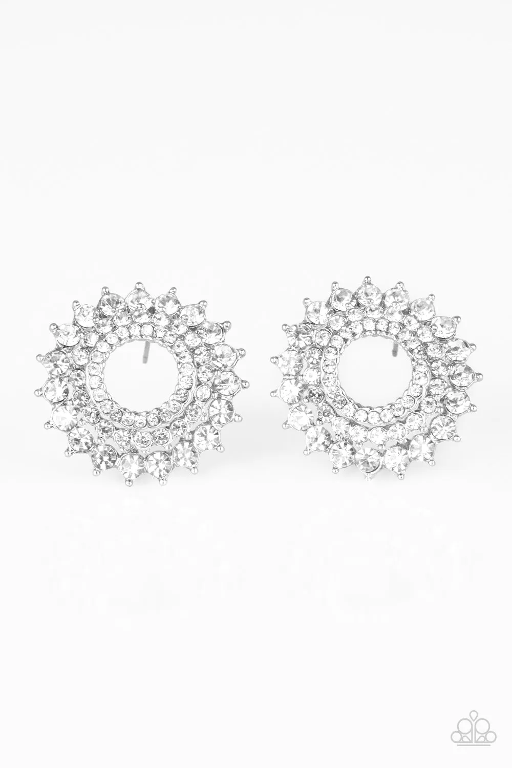 Buckingham Beauty White Post-Earrings