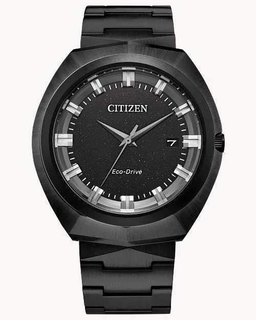 Citizen Eco-Drive 365 Black Dial Stainless Steel Bracelet Watch BN1015-52E