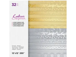 Crafter's Companion Bumper Pack Mirror Card- Gold & Silver