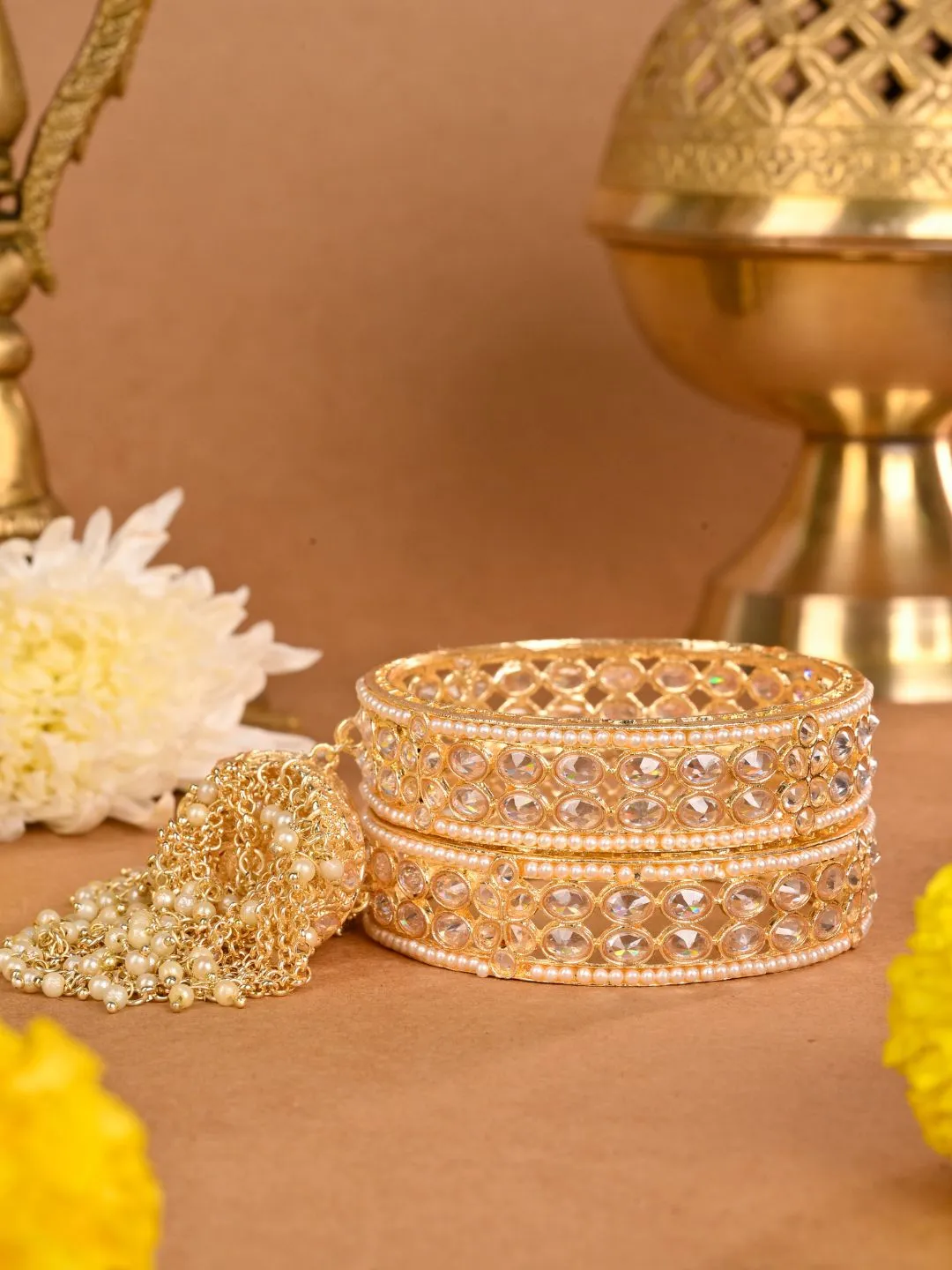 Elegant Latkan Bangles Set