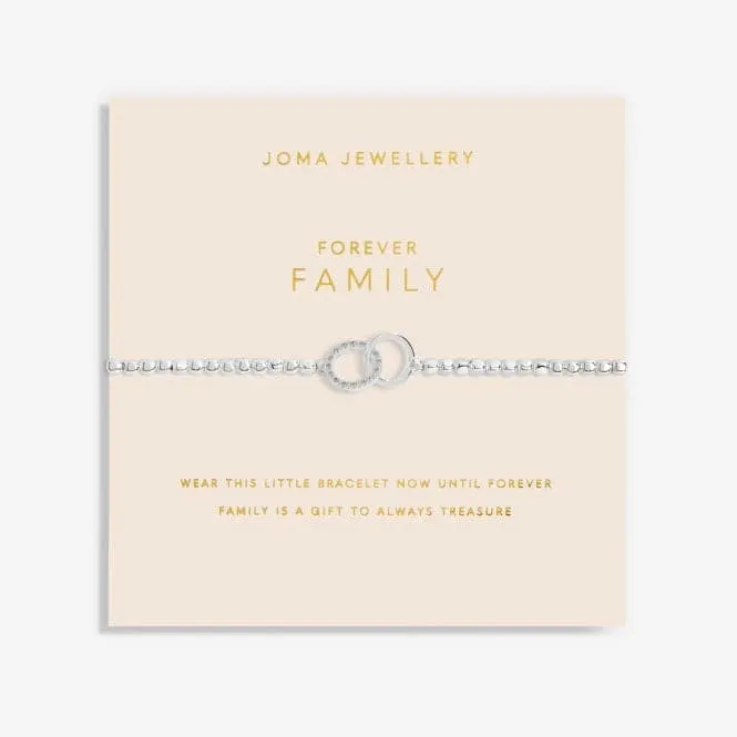 Forever Yours Forever Family Silver 17.5cm Stretch Bracelet 6156