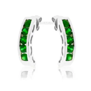 Green Tsavorite Garnet Drop Earrings