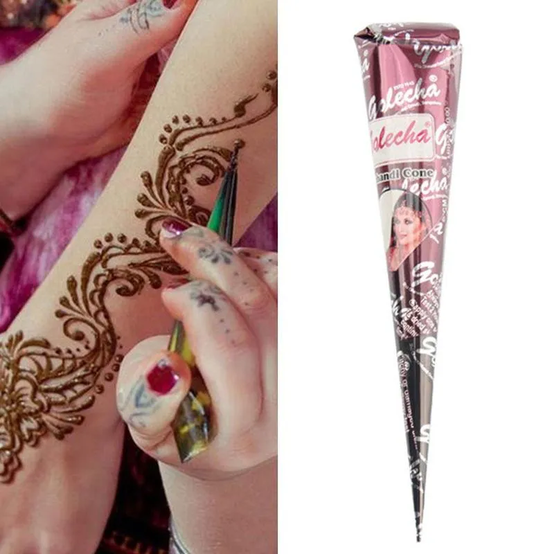 Henna Paste Cone 7 Different Colors You Choose Red Brown Black White Natural Organic Premixed Chemical Free Mehndi Heena Temporary Tattoo Skin Dye Easy Application