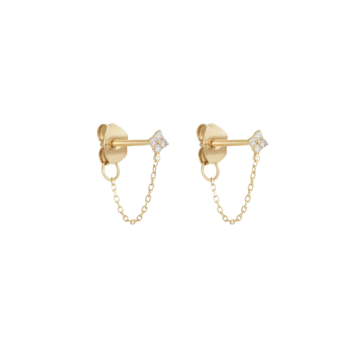 Ivy Earrings - Solid Gold