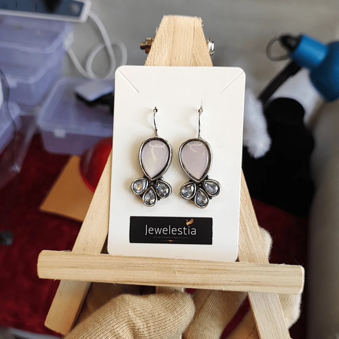 Jewelestia Teardrop Petal Elegance Earrings