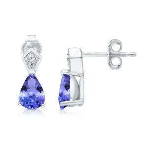 Kallati Tanzanite Diamond Stud Earrings