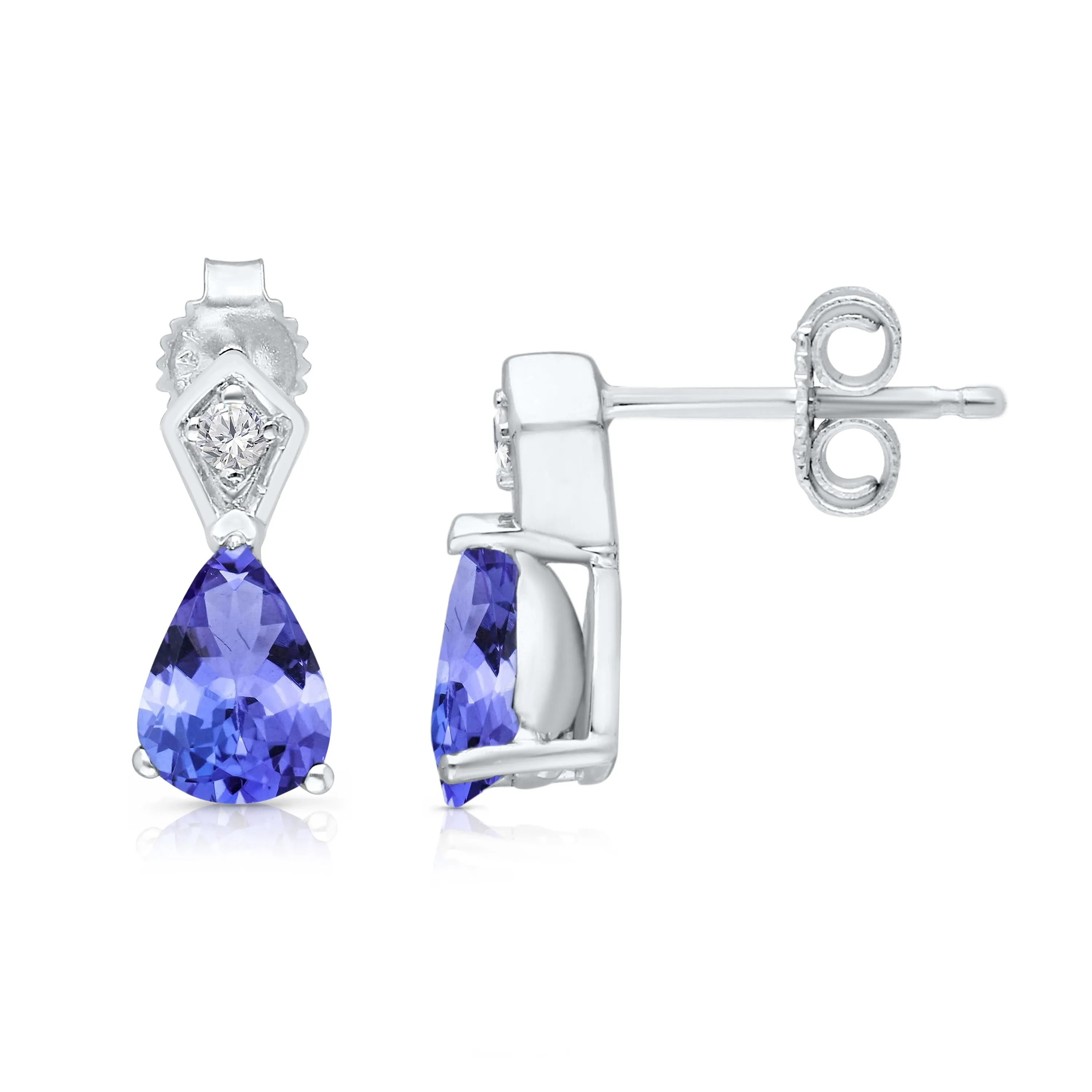 Kallati Tanzanite Diamond Stud Earrings