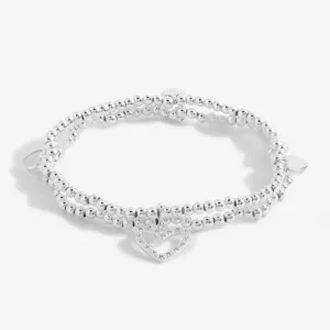 Lila Heart Layered Bracelet 5915