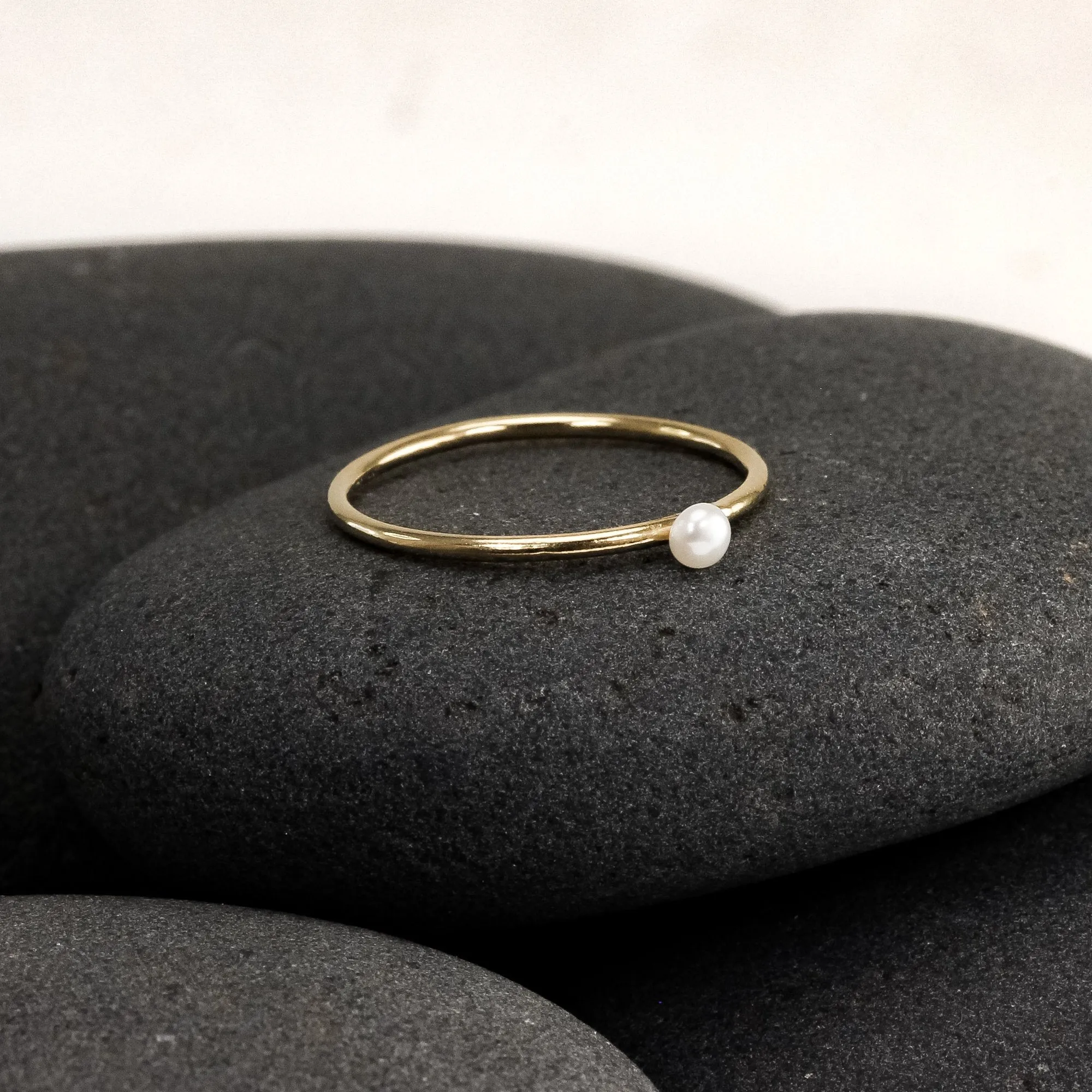 Mini Pearl Stacking Ring