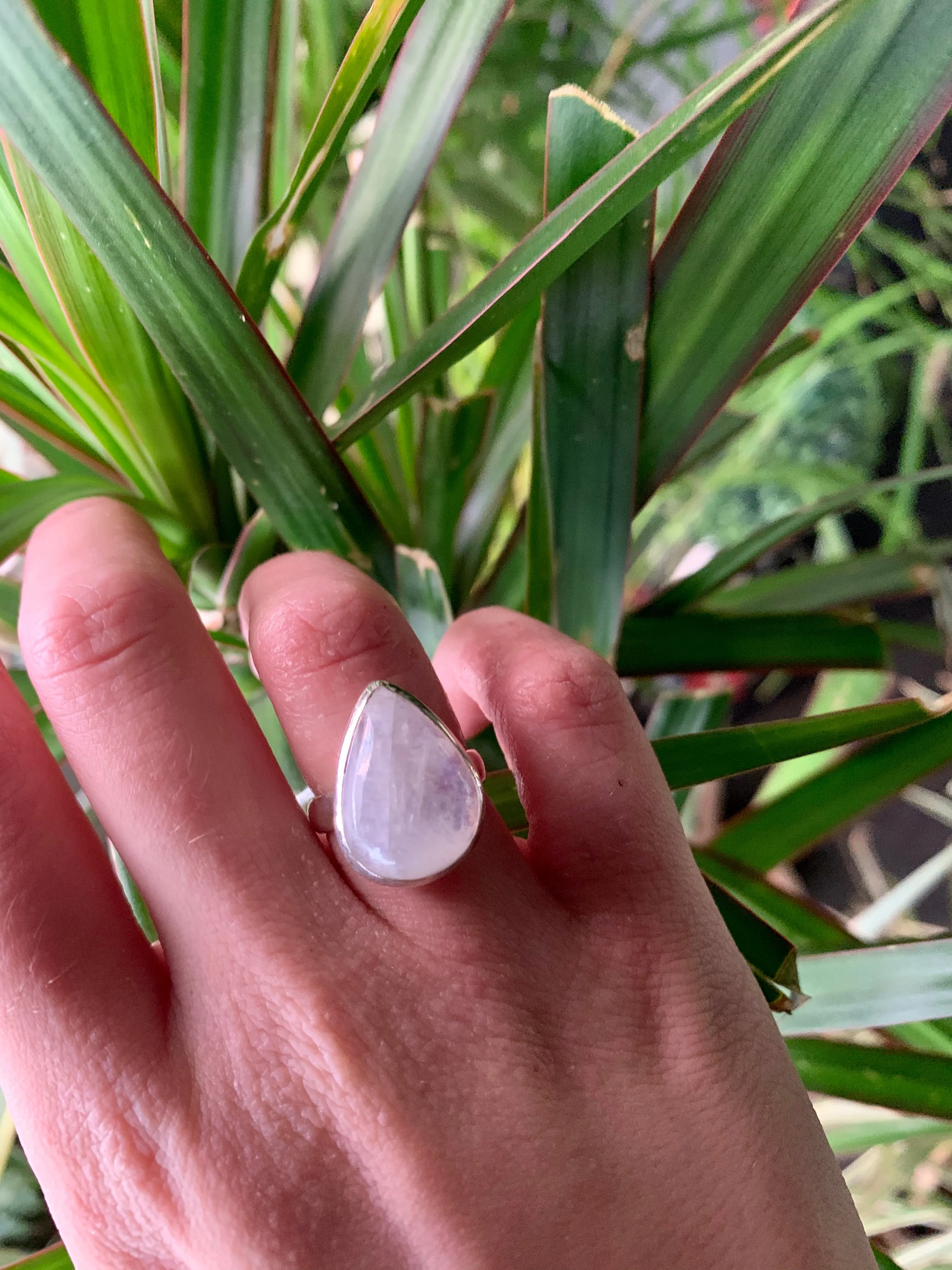 Moonstone Akoni Ring - Medium Drop