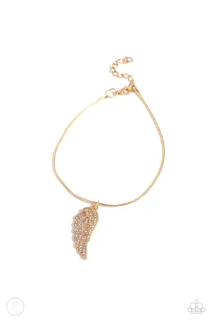 Paparazzi Angelic Accent Gold Anklet Bracelet