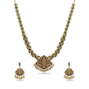 Perumal Antique Temple Long Necklace Set