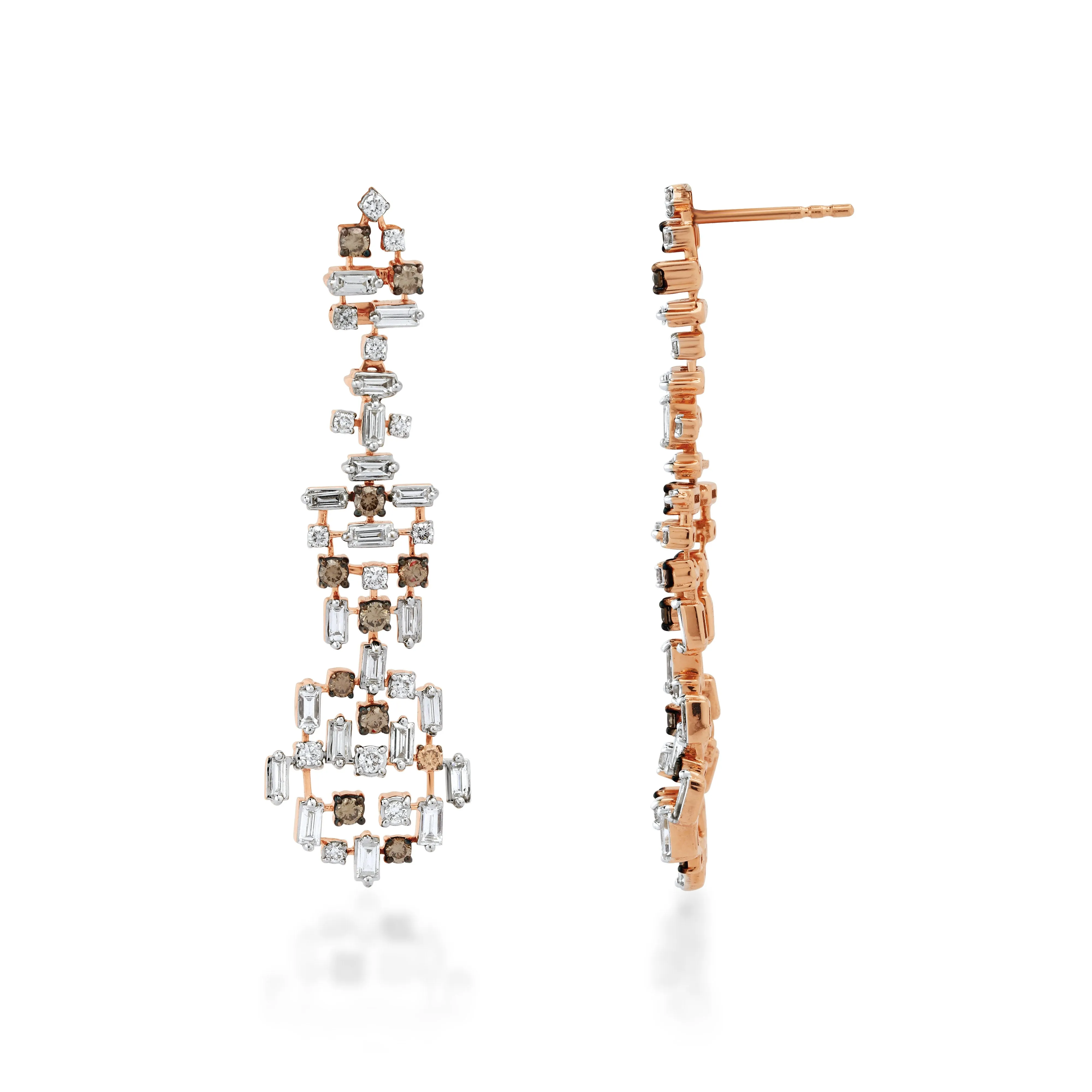 Regalia Plume Diamond Earrings