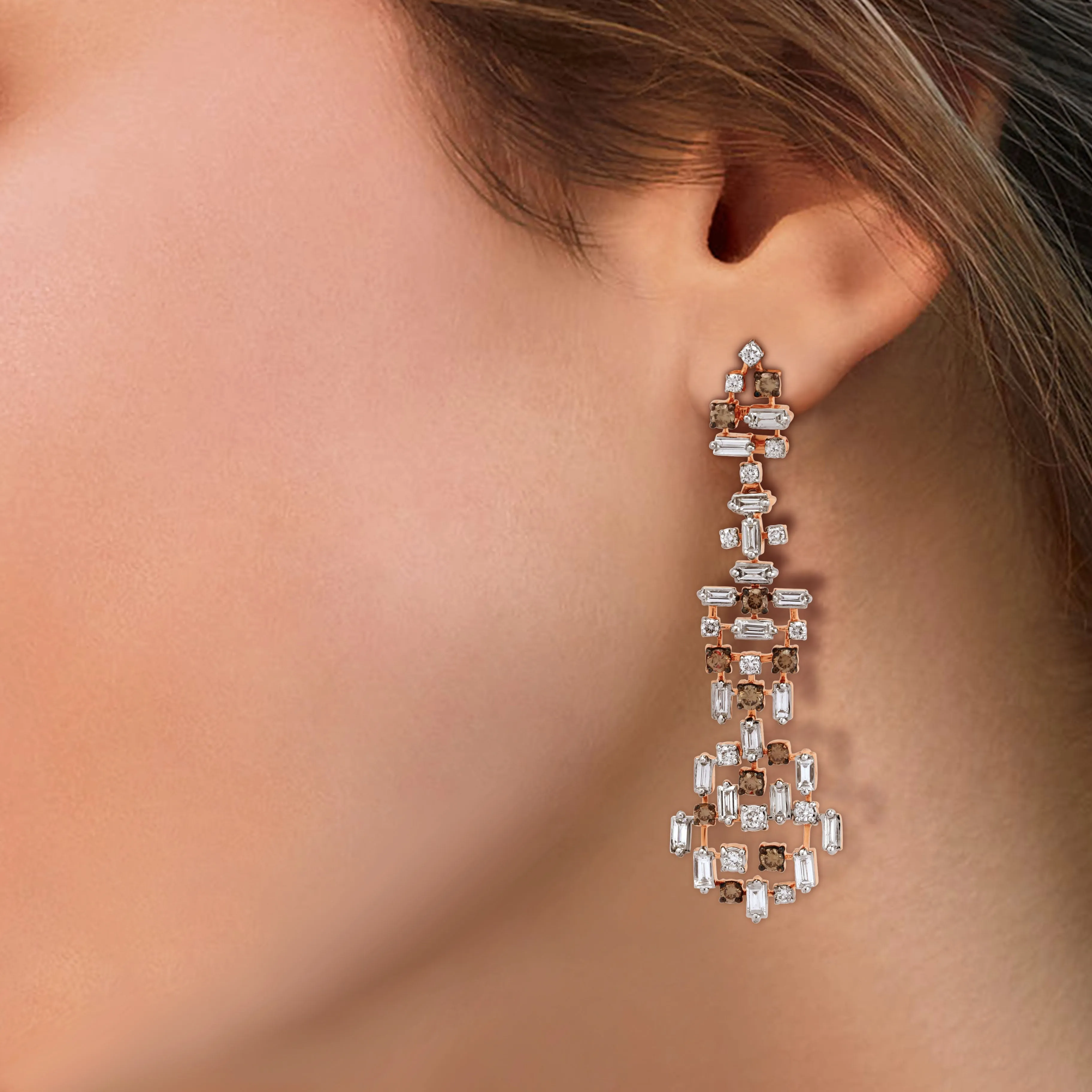 Regalia Plume Diamond Earrings