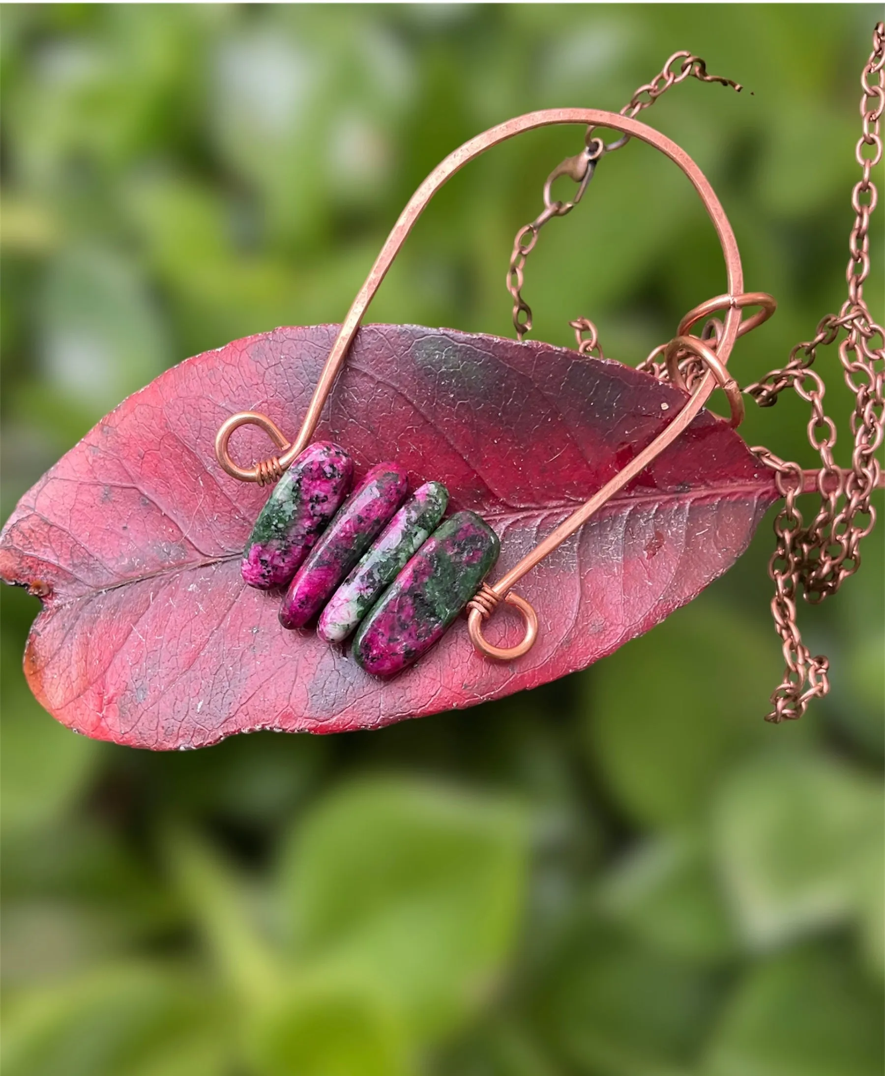 Ruby In Zoicite Pendant Necklace