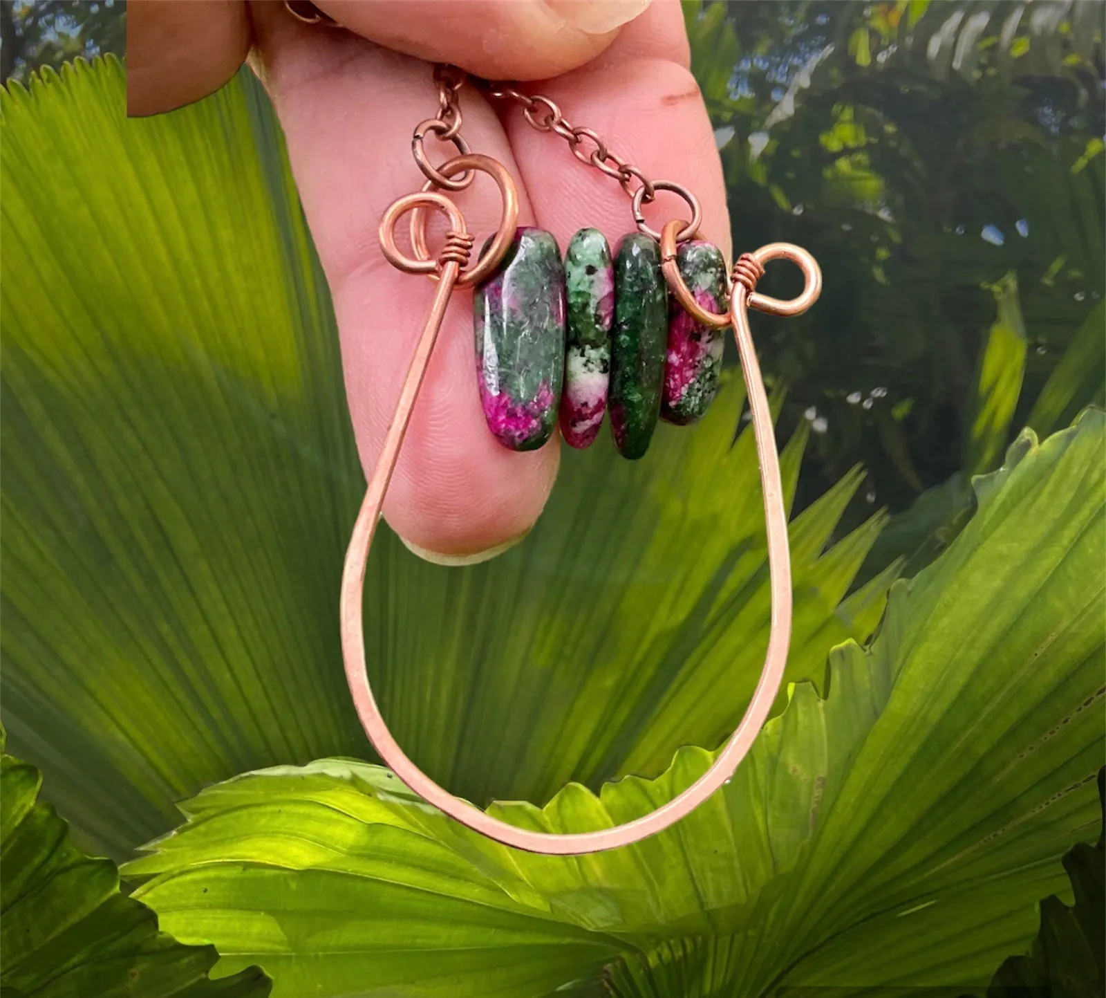 Ruby In Zoicite Pendant Necklace