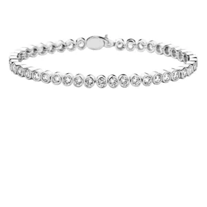 Silver CZ tennis bracelet