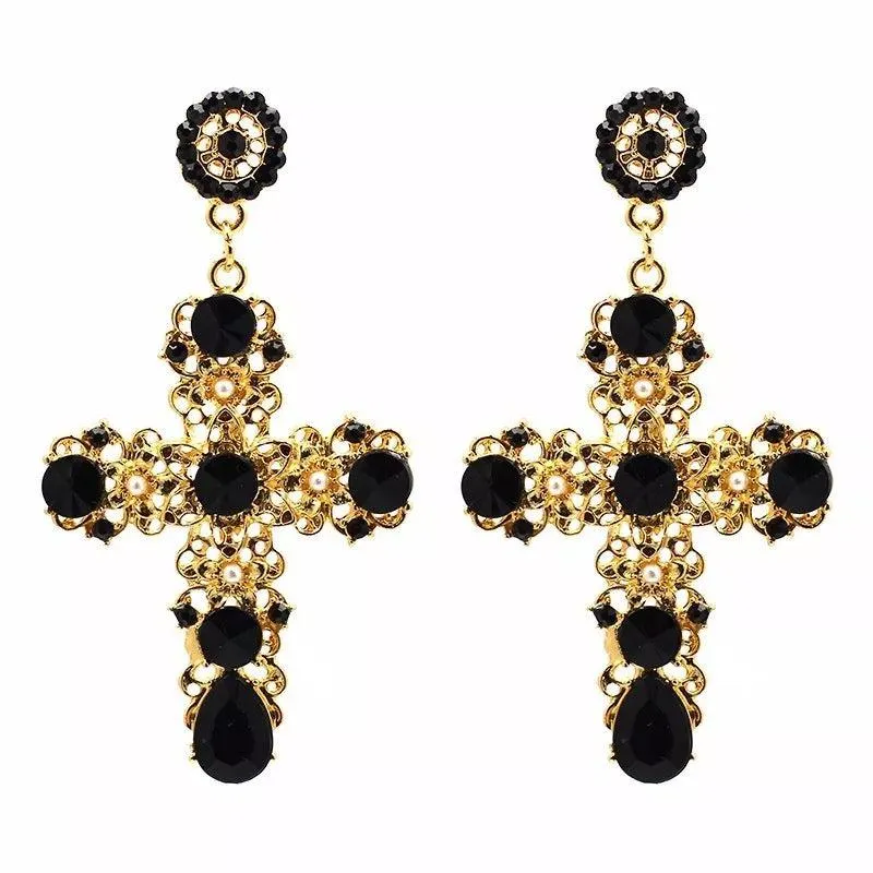 Sovereign Cross Earring Collection - 8 STYLES!