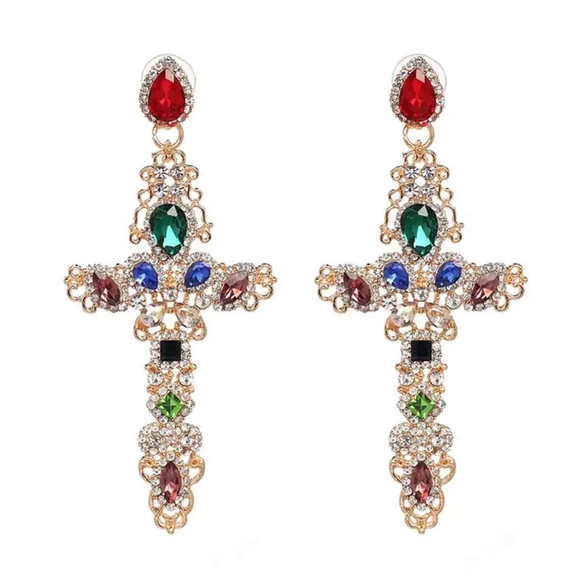 Sovereign Cross Earring Collection - 8 STYLES!