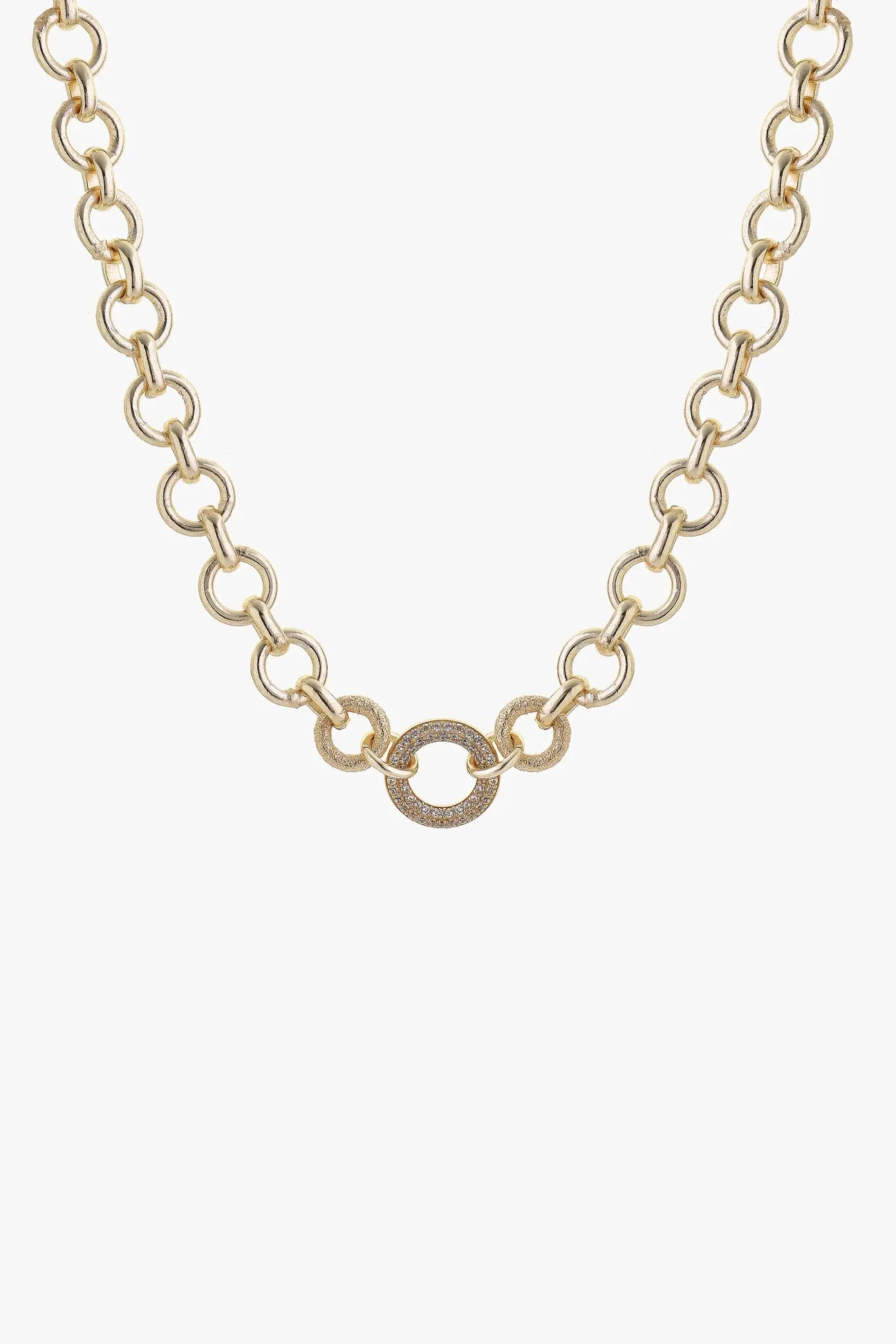 Tutti & Co Grand Necklace Gold-NE676G