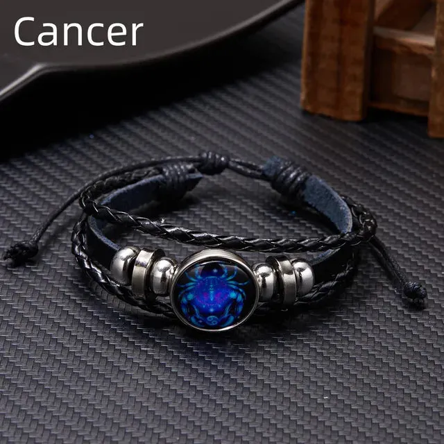 Unisex  Zodiac Luminous Bracelets