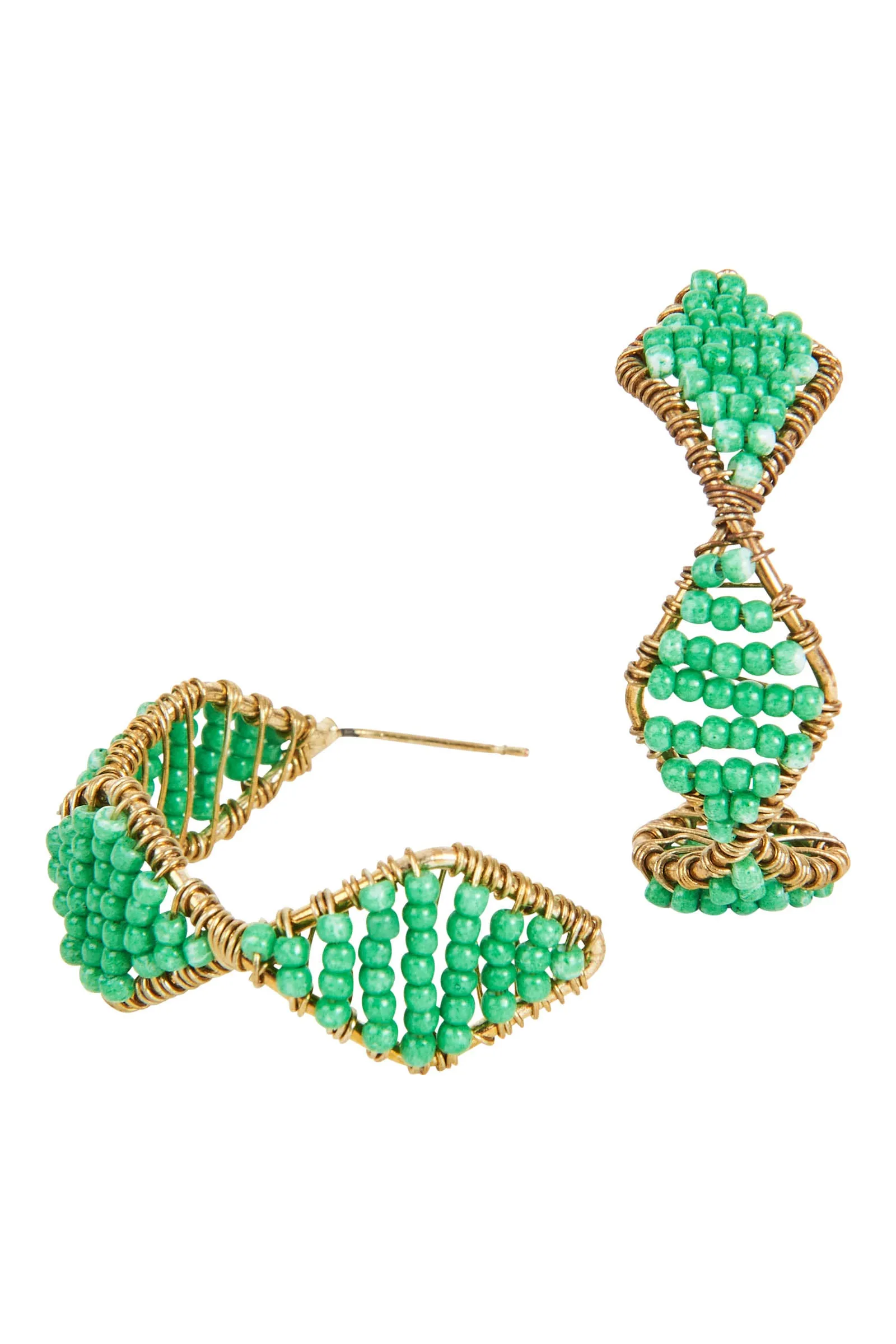 Vivid Bead Earring - Kiwi