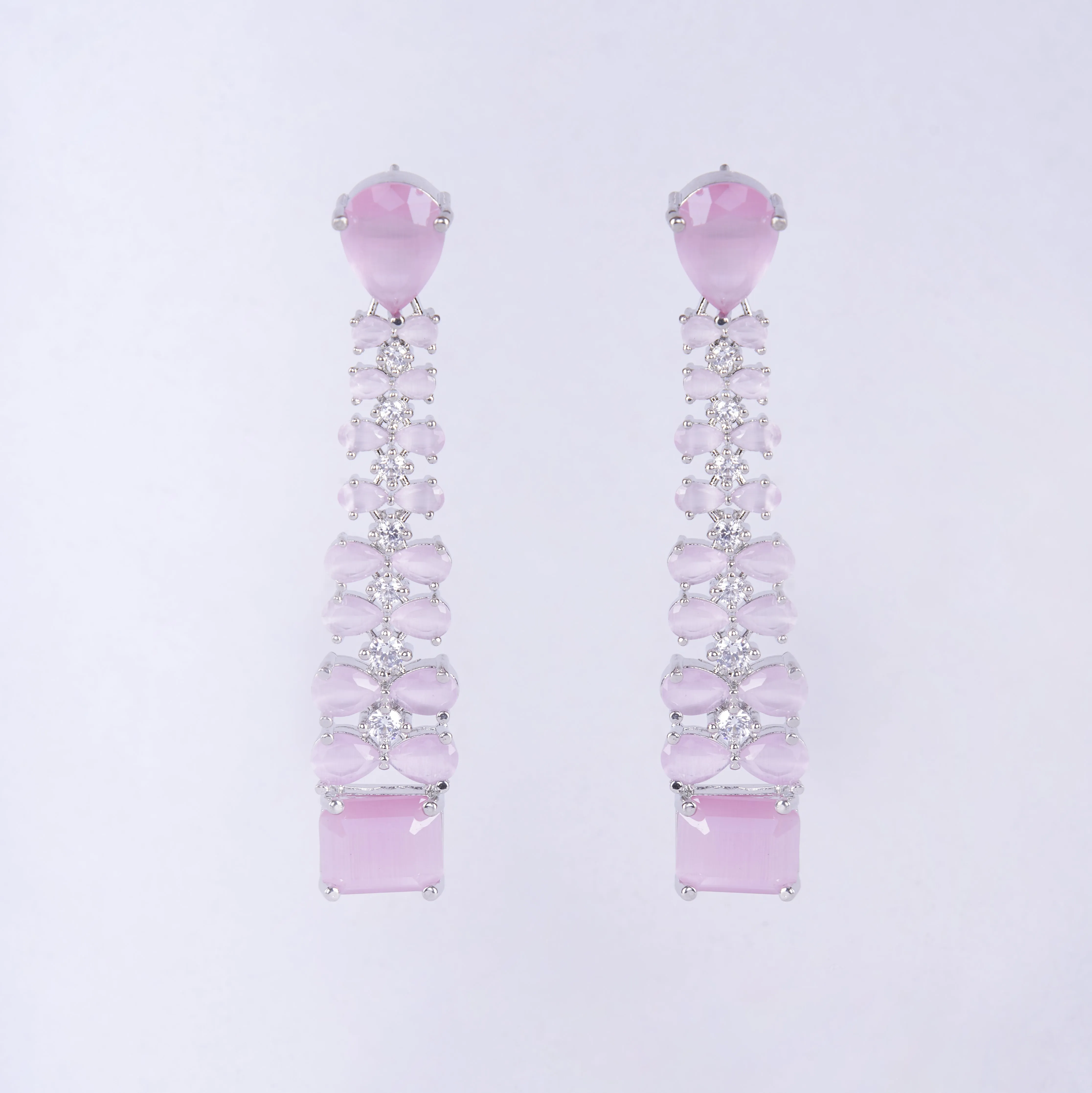 Vivid Crystal Dangle Earrings